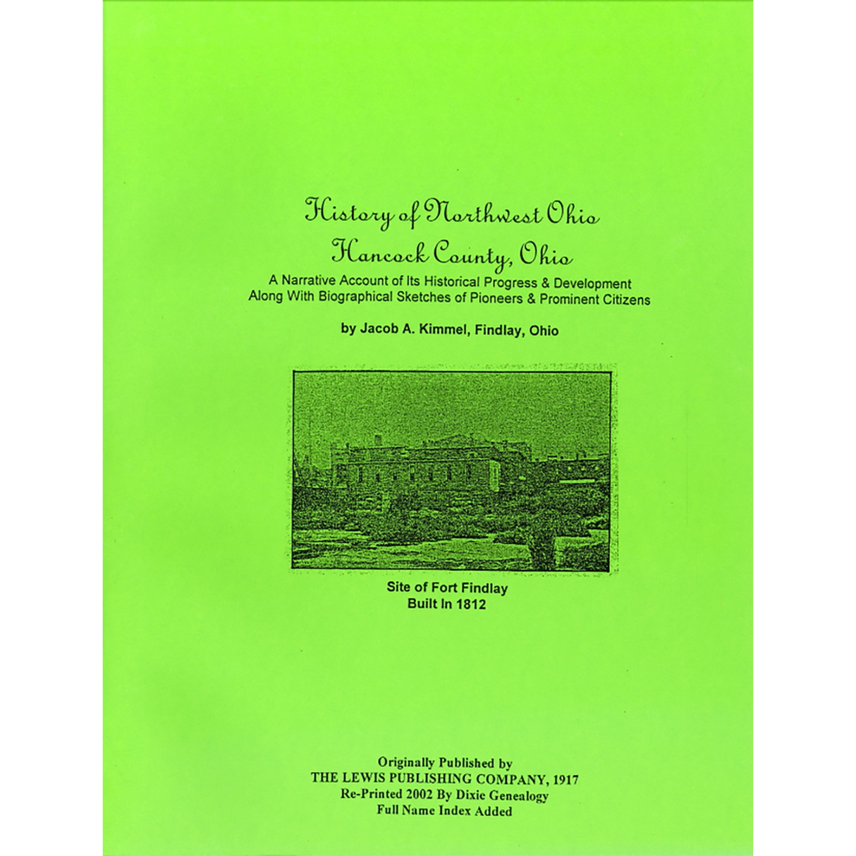 History of Northwest Ohio: Hancock County, Ohio