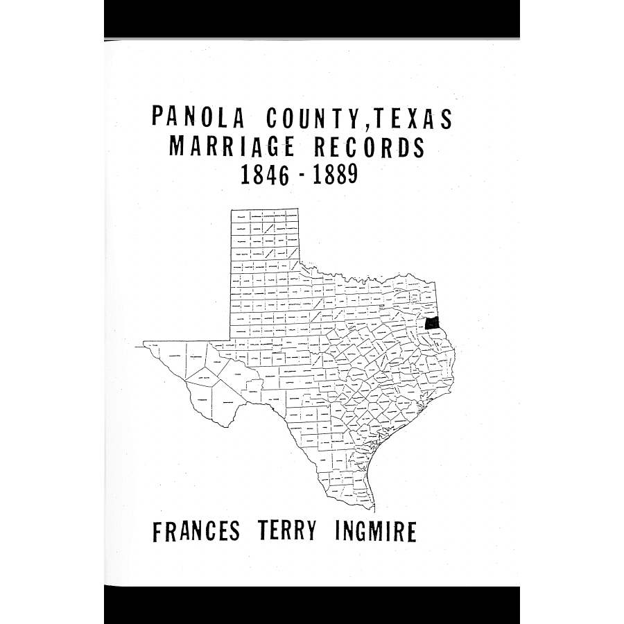 Panola County, Texas Marriage Records 1846-1889