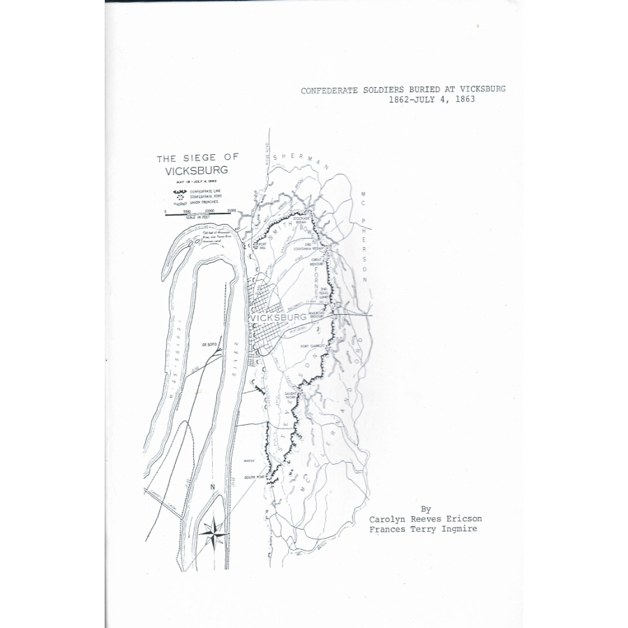 Confederate Soldiers Buried at Vicksburg 1862-4 July 1863