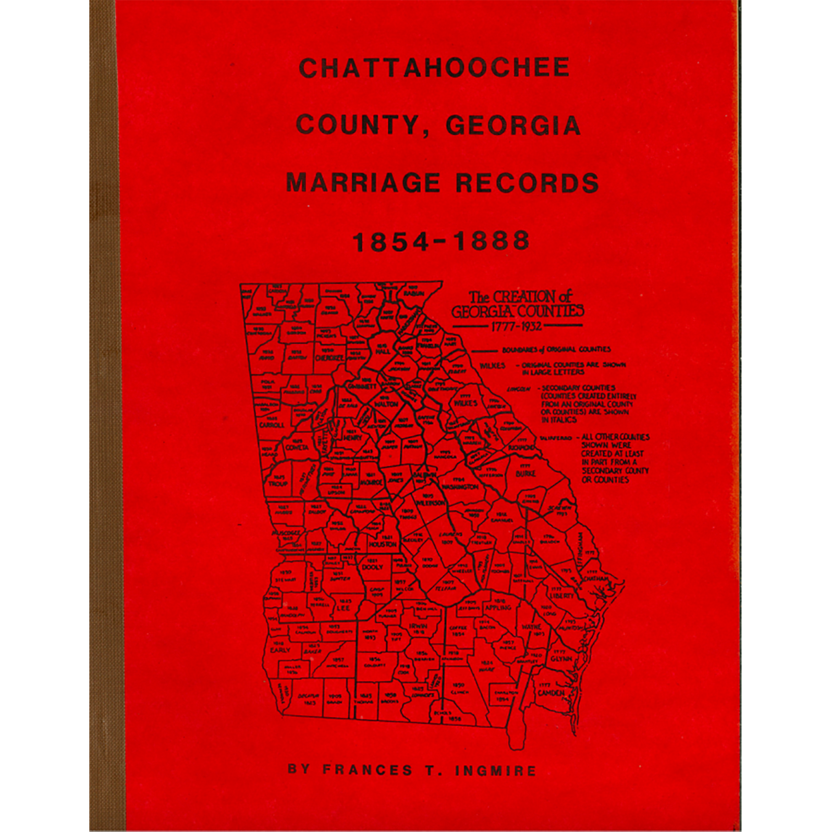 Chattahoochee County, Georgia Marriage Records, 1854-1888