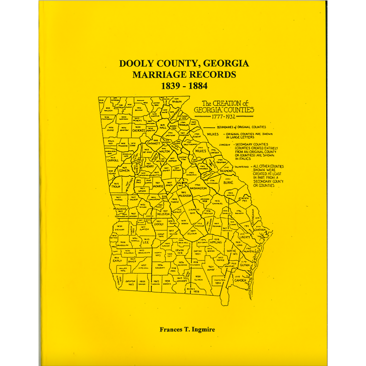 Dooly County, Georgia Marriage Records, 1839-1884