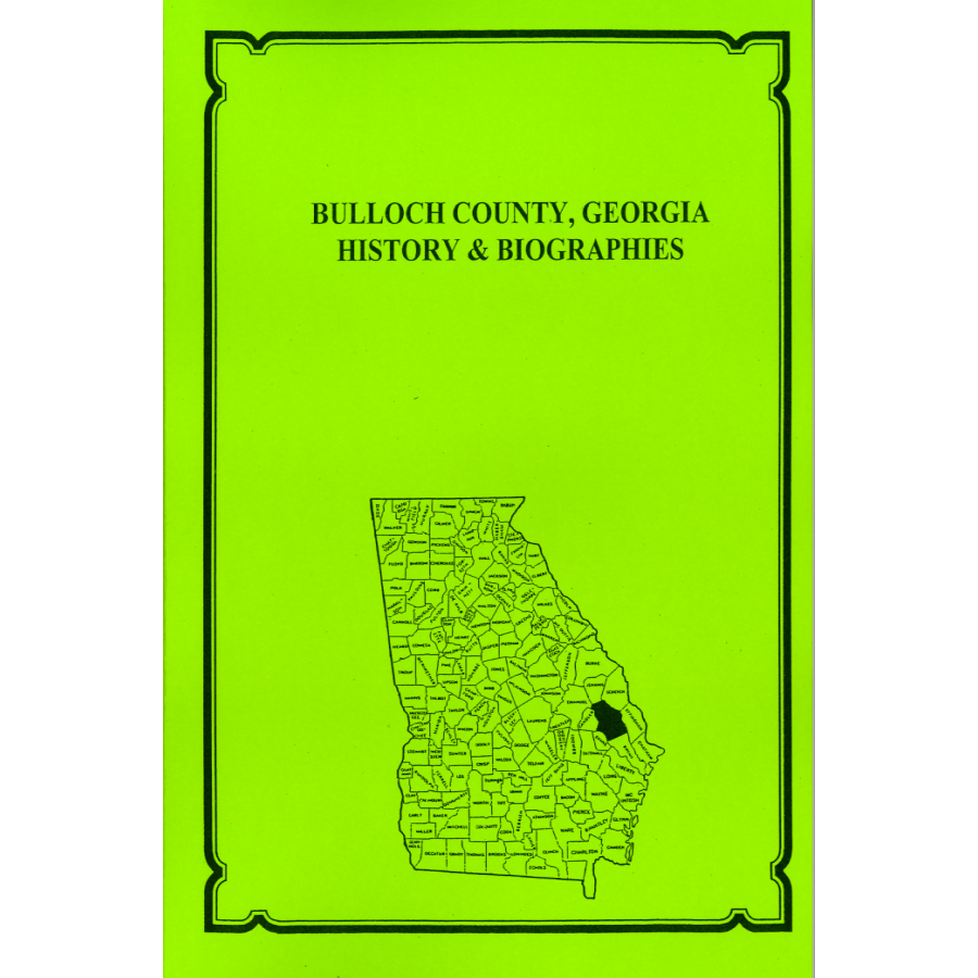Bulloch County, Georgia History and Biographies