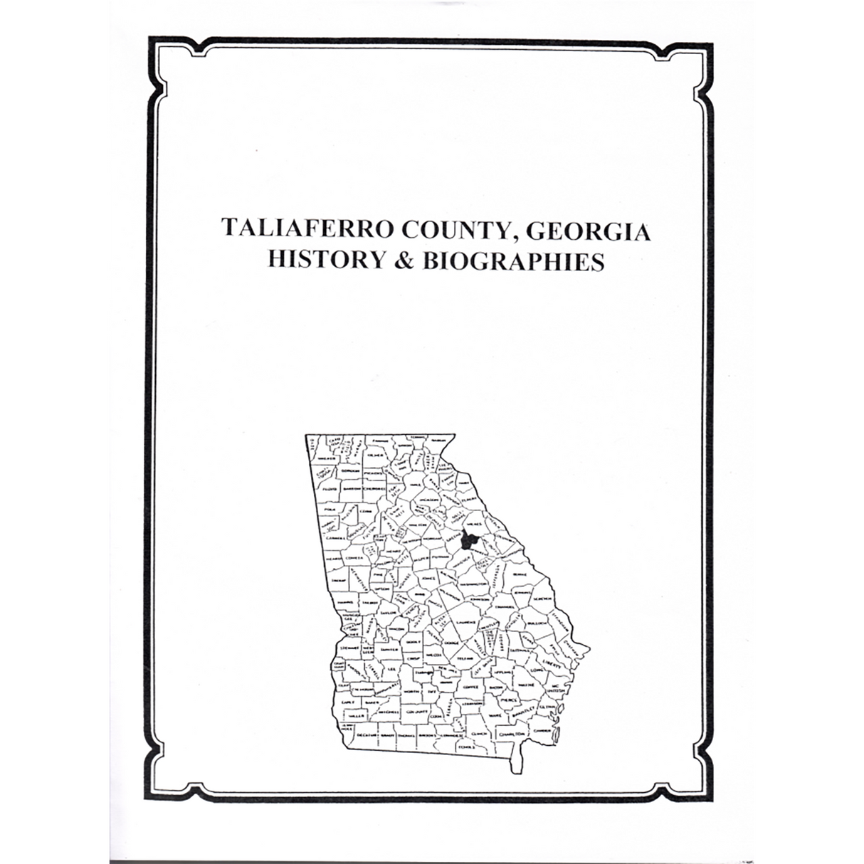 Taliaferro County, Georgia History and Biographies