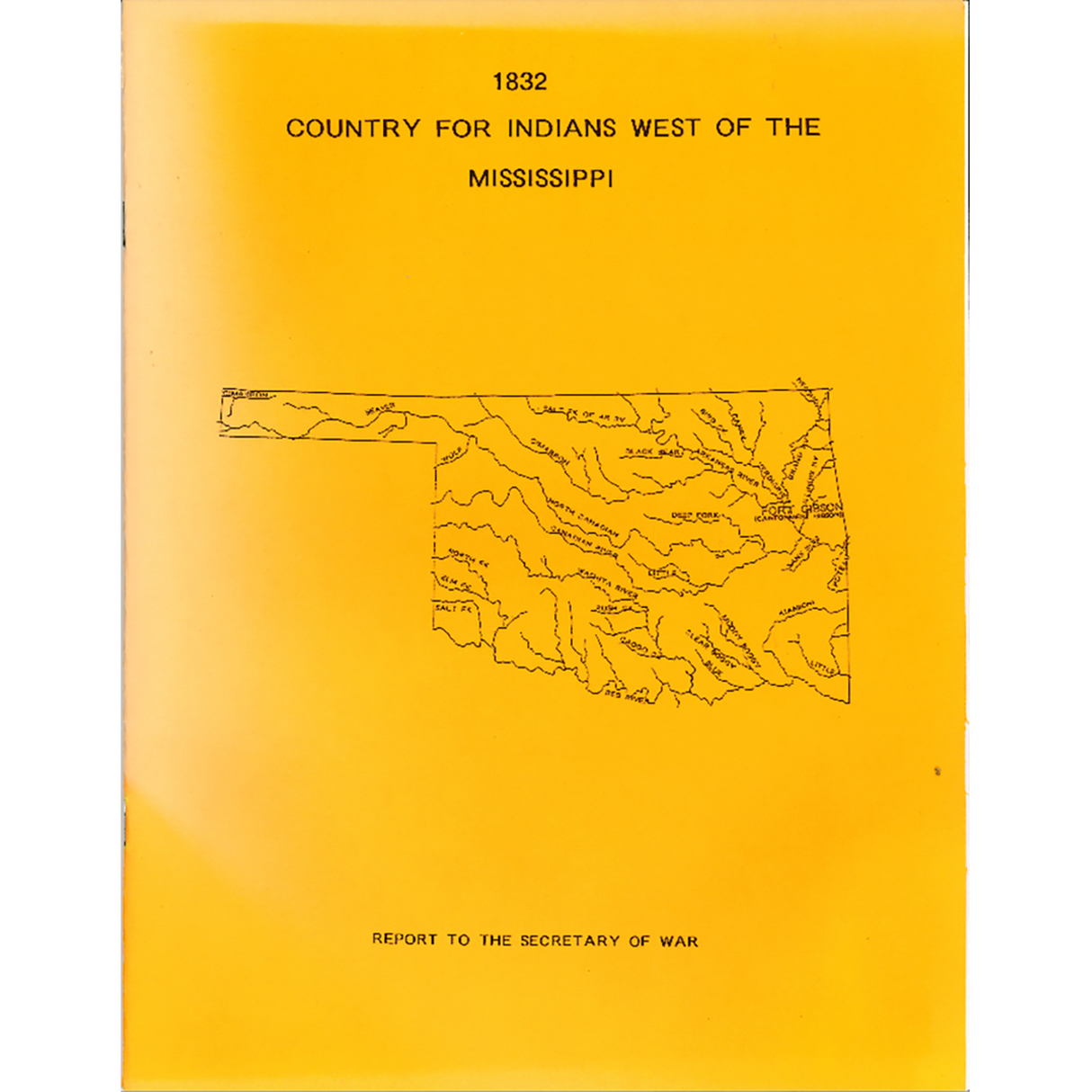 1832 Country for Indians West of the Mississippi