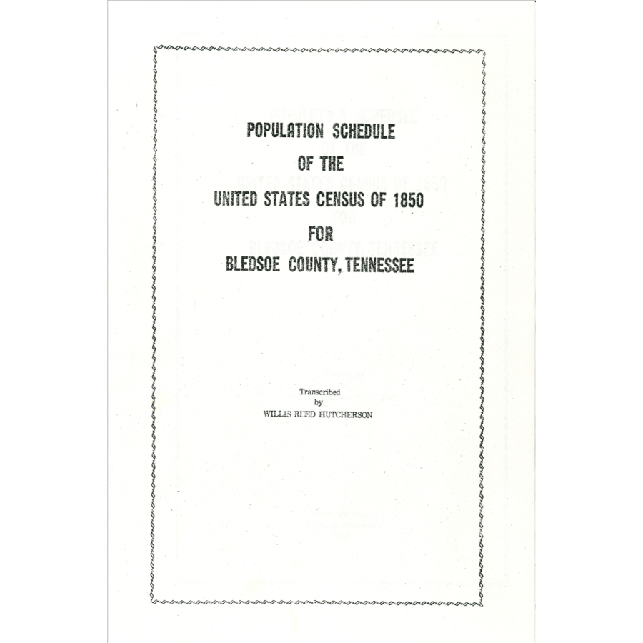 1850 Bledsoe County, Tennessee Census