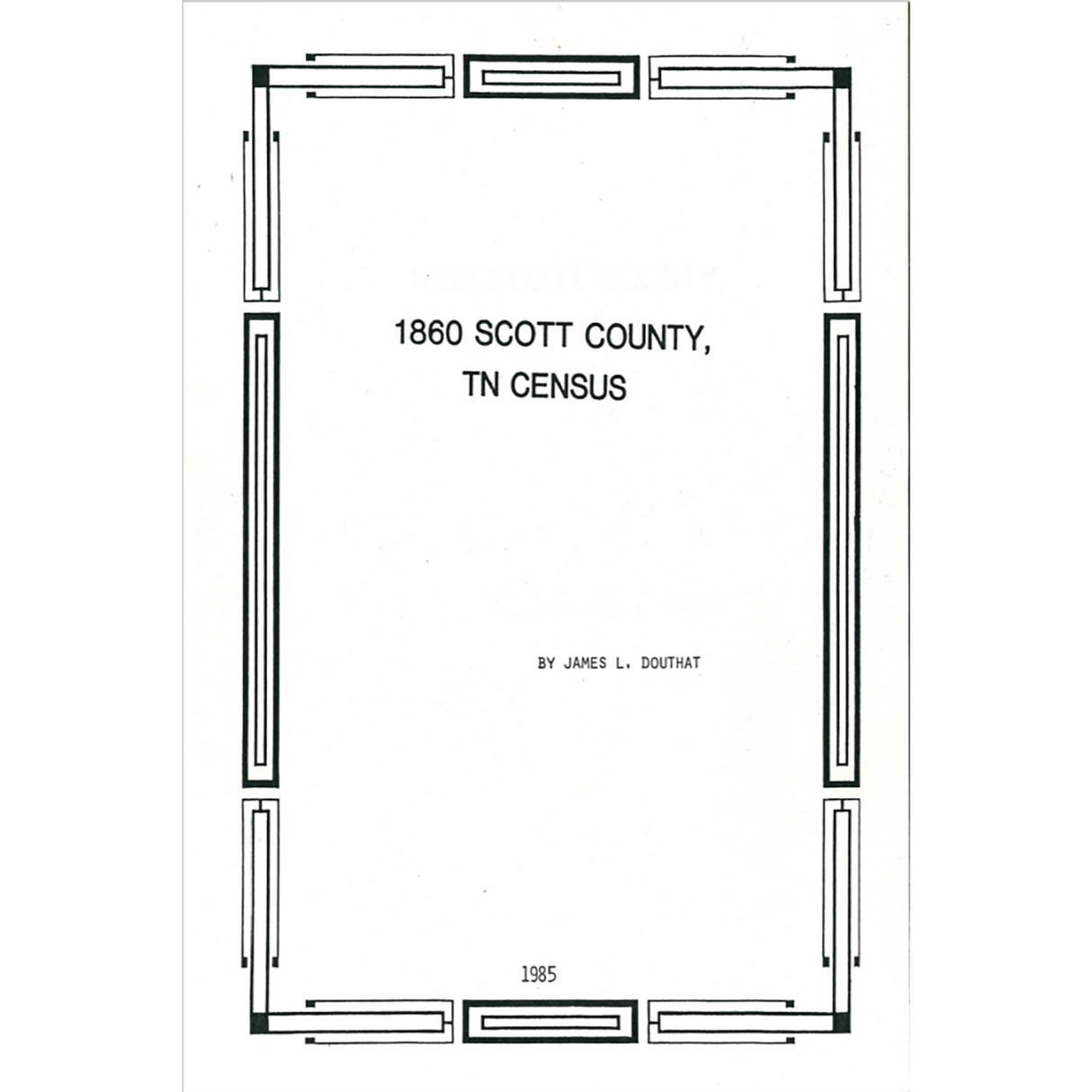 1860 Scott County, Tennessee Census Records
