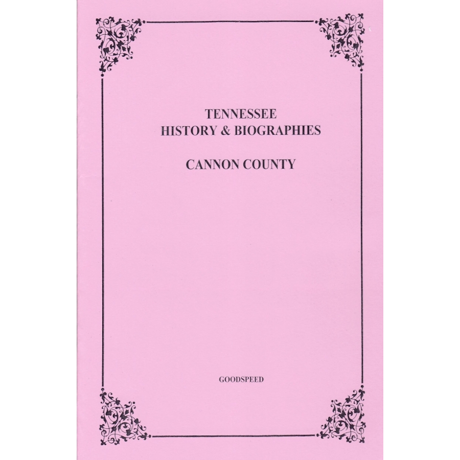 Cannon County, Tennessee History and Biographies