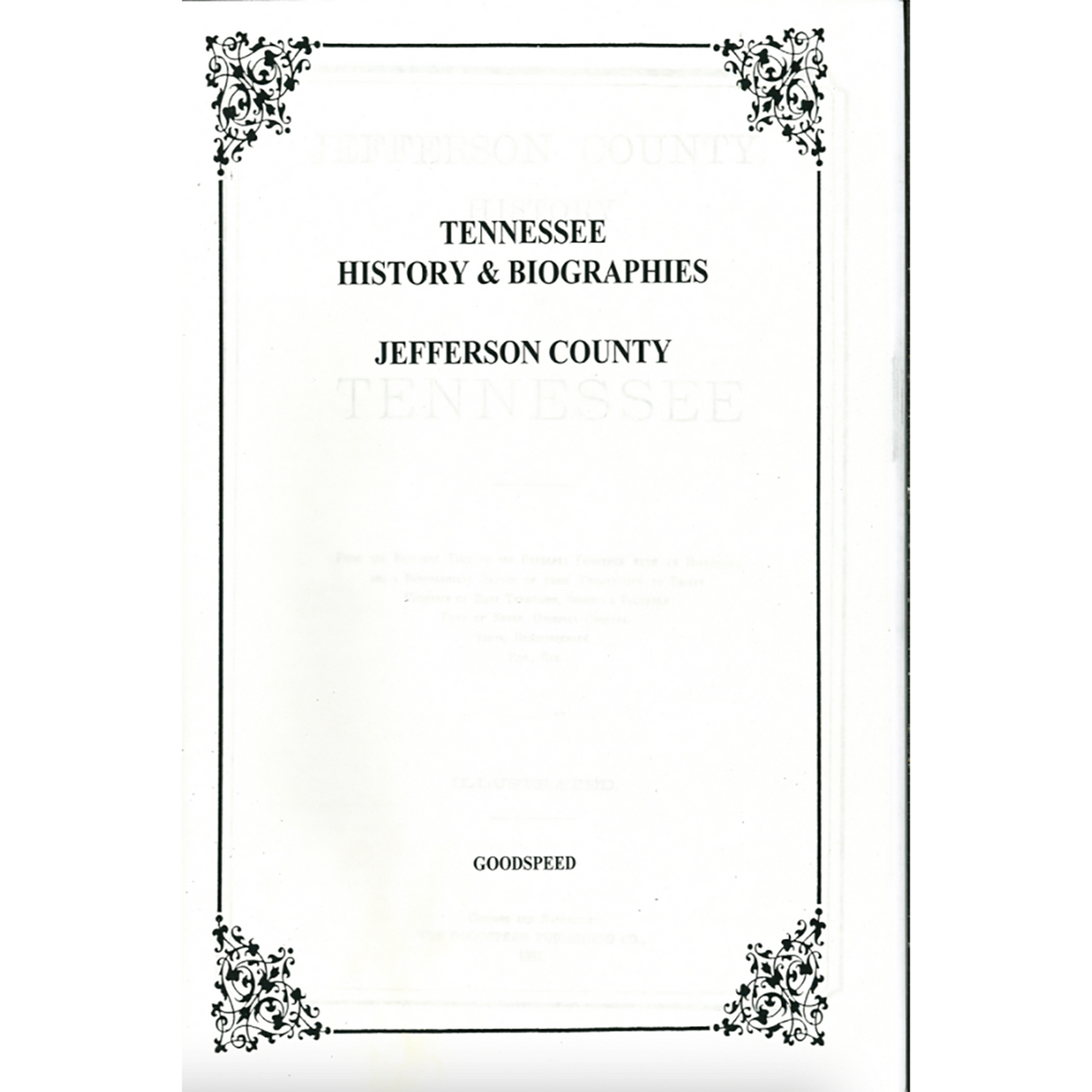 Jefferson County, Tennessee History and Biographies