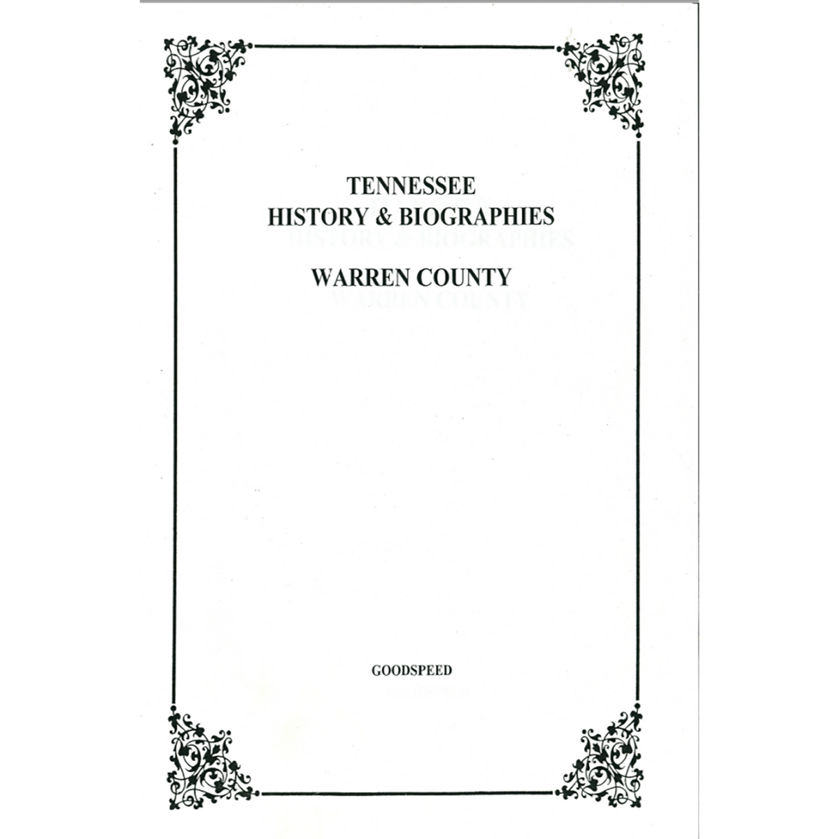 Warren County, Tennessee History and Biographies