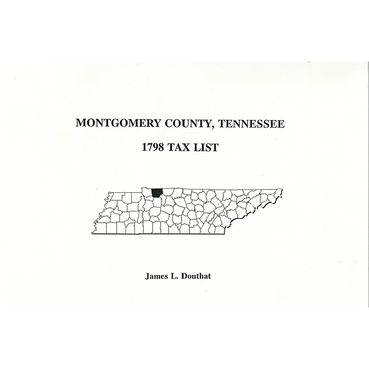 1798 Montgomery County, Tennessee Tax List