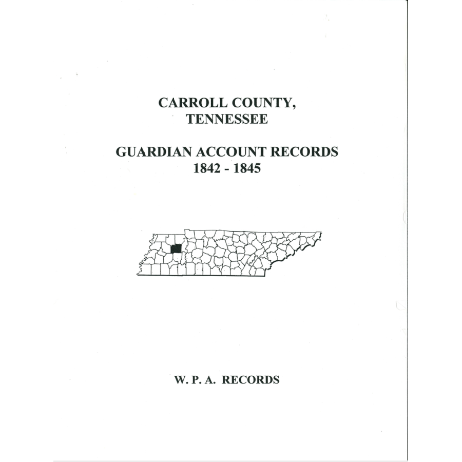 Carroll County, Tennessee Guardian Account Records, 1842-1845