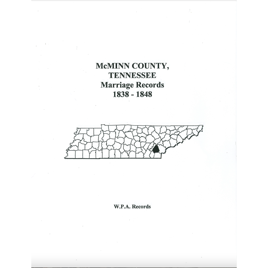 McMinn County, Tennessee Marriage Records, 1838-1848
