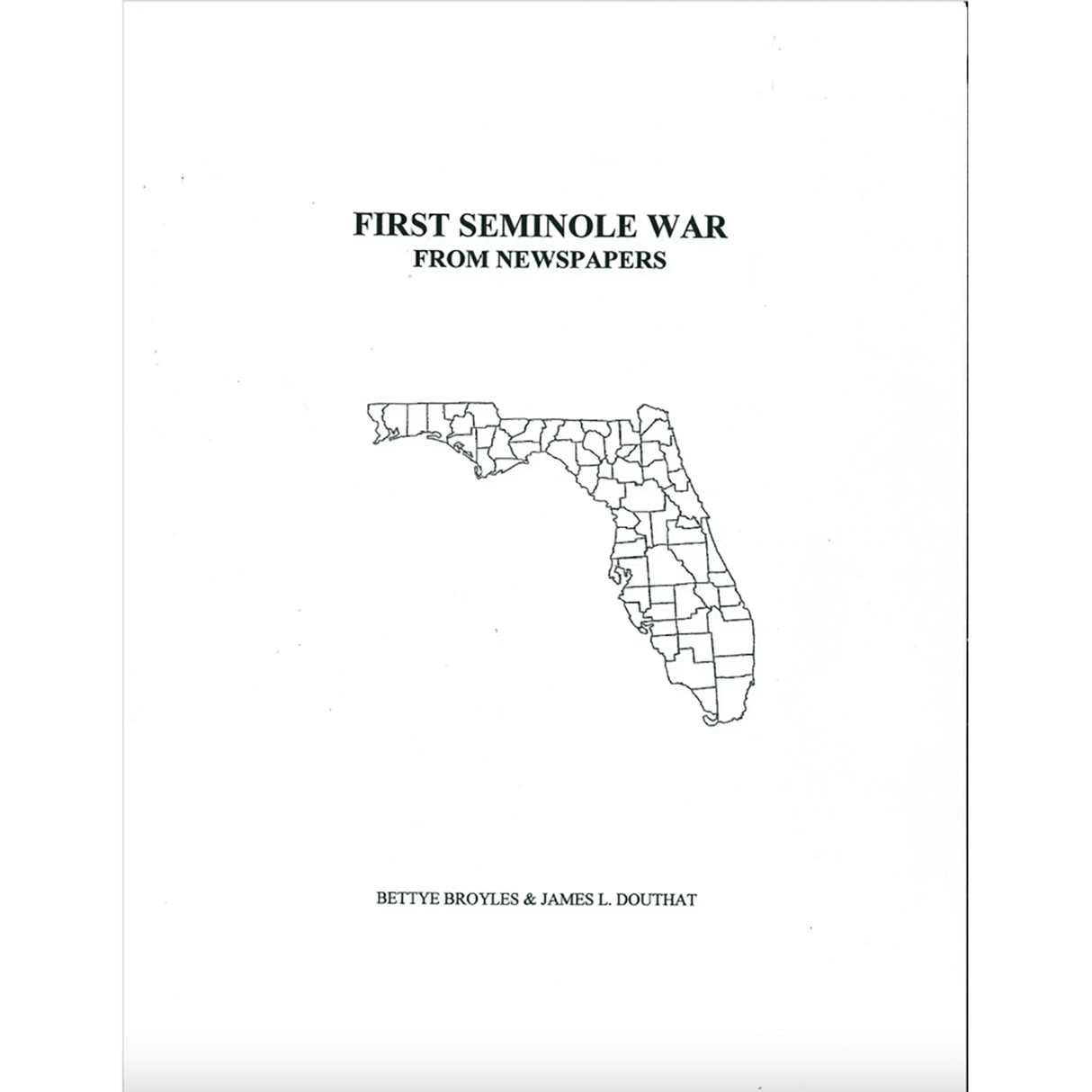 First Seminole War as Reported in the "Knoxville Register"
