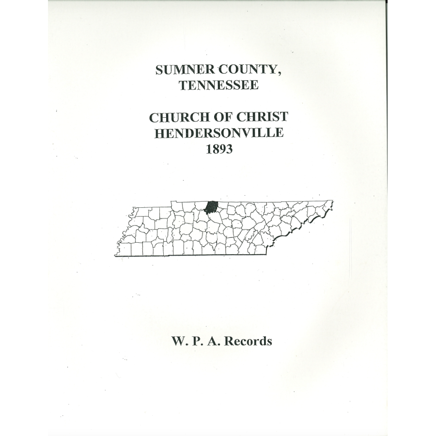 Sumner County, Tennessee Church of Christ in Hendersonville, 1893