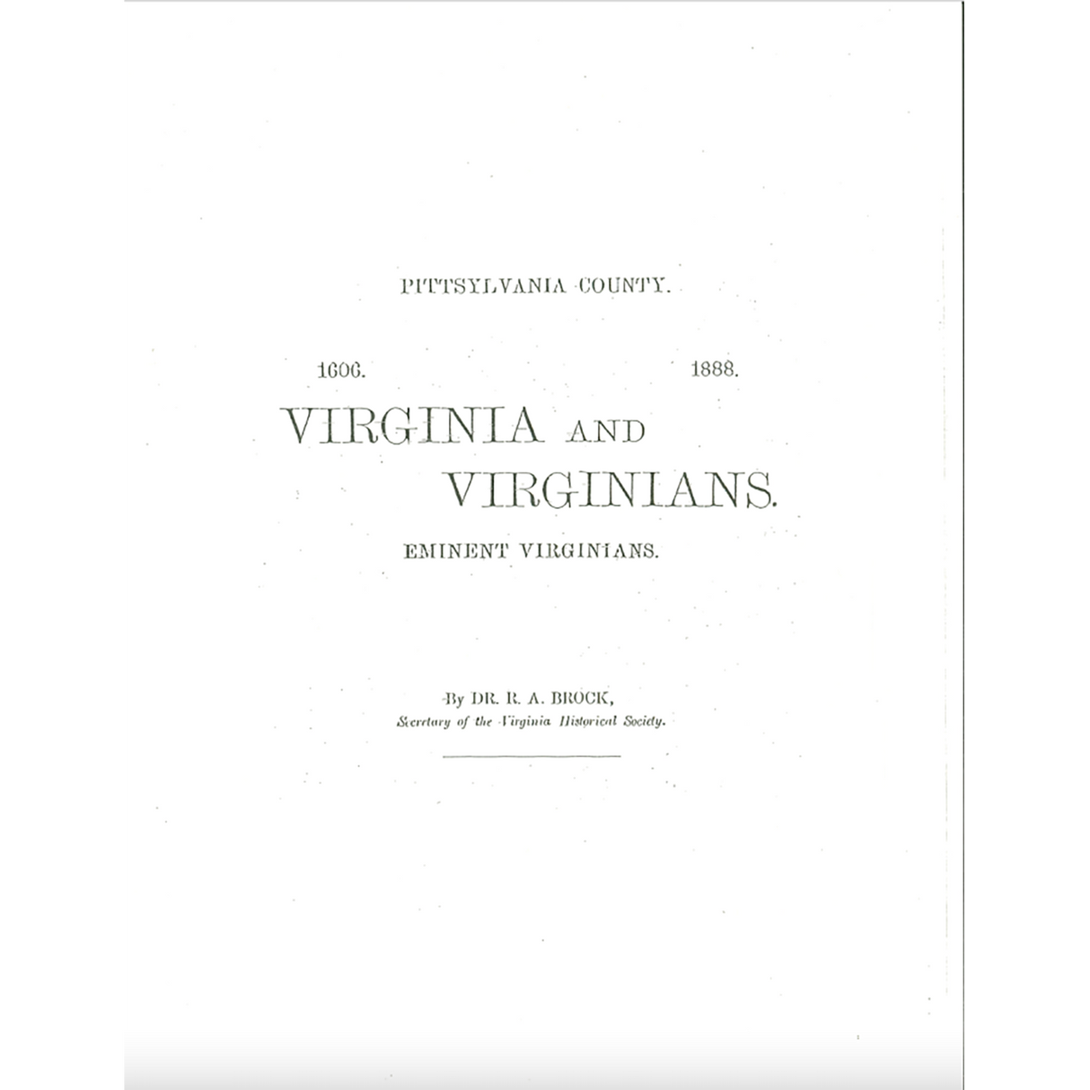Pittsylvania County, Virginia Biographies