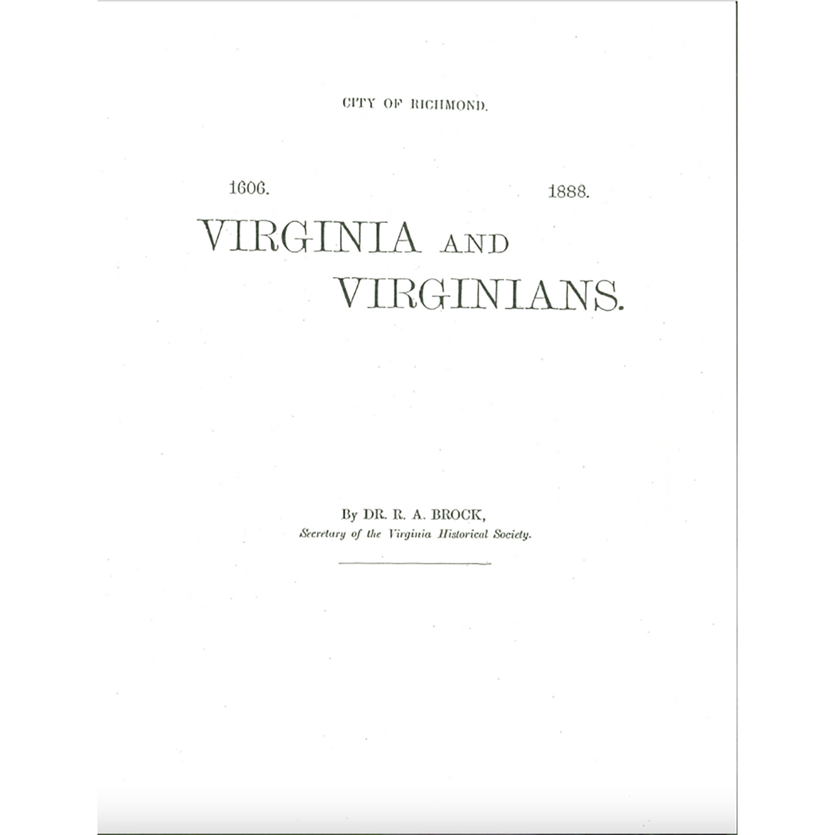 Richmond County, Virginia Biographies