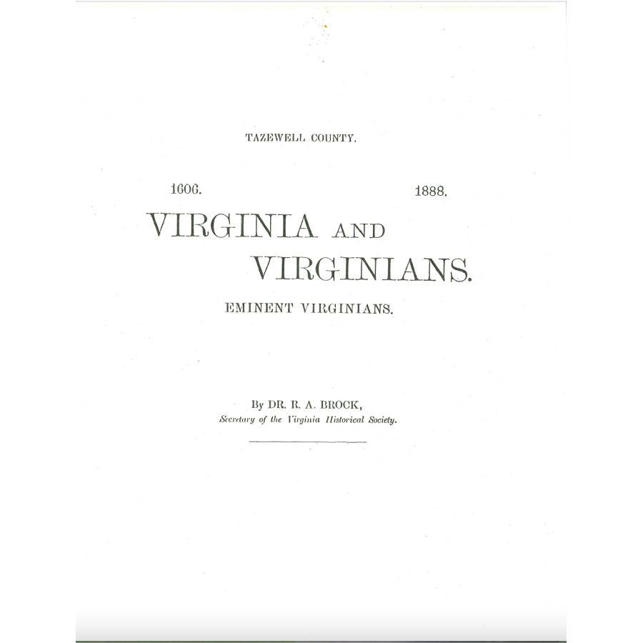 Tazewell County, Virginia Biographies