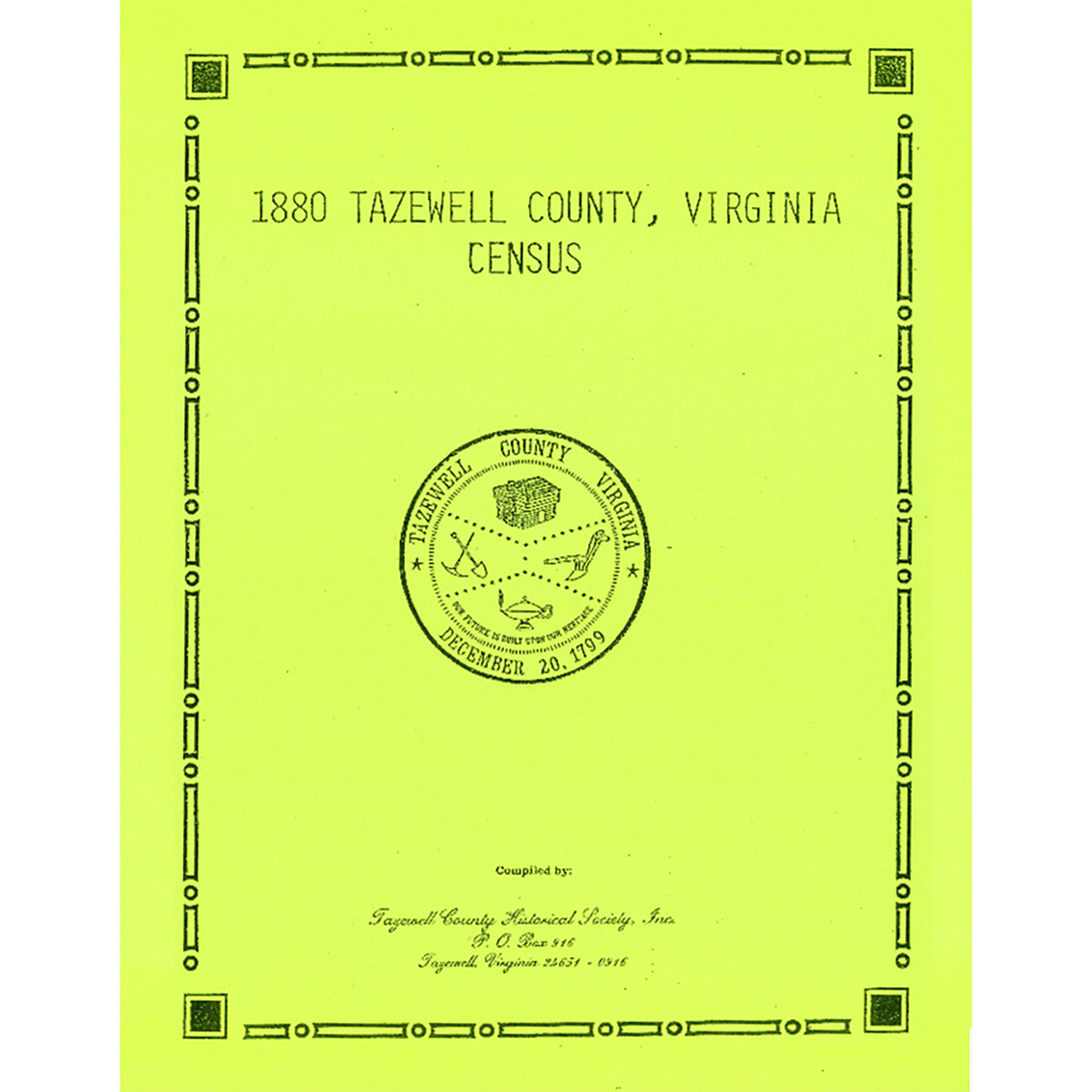 1880 Tazewell County, Virginia Census