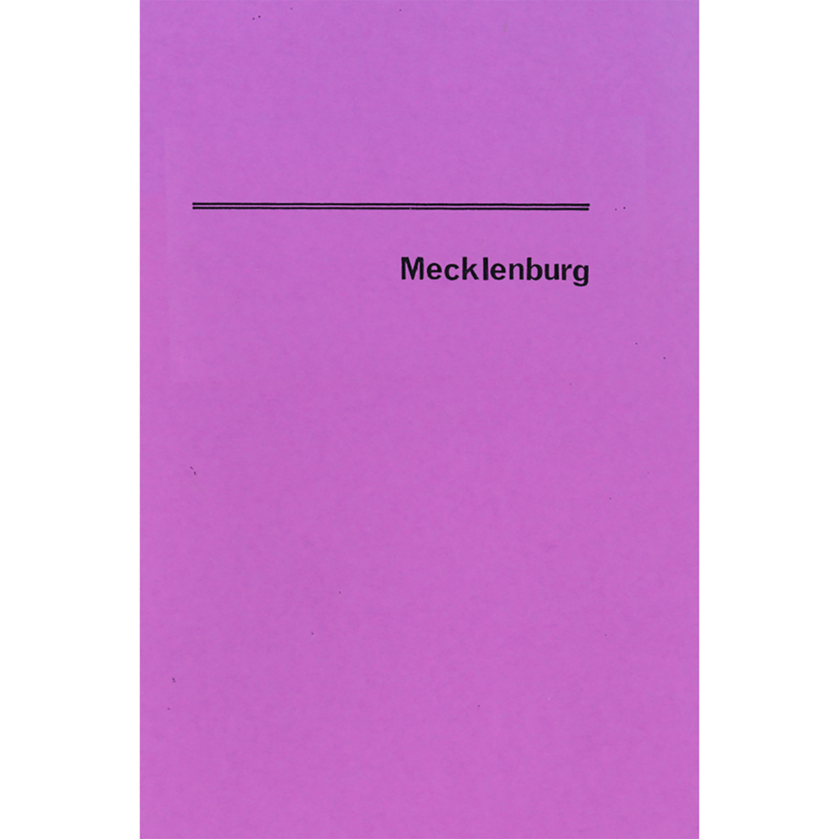 1810 Mecklenburg County, Virginia Tax List