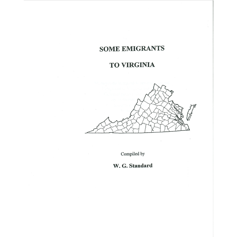 Some Emigrants to Virginia