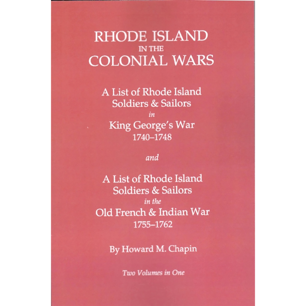 Rhode Island in the Colonial Wars