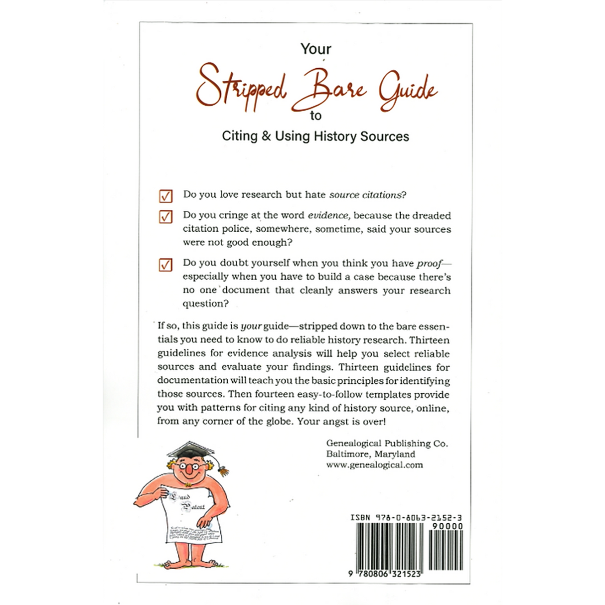 Your Stripped Bare Guide to Citing and Using History Sources back cover