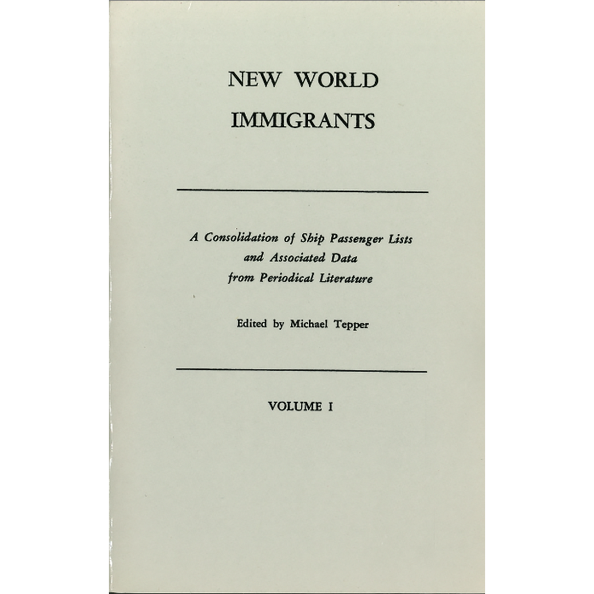 New World Immigrants