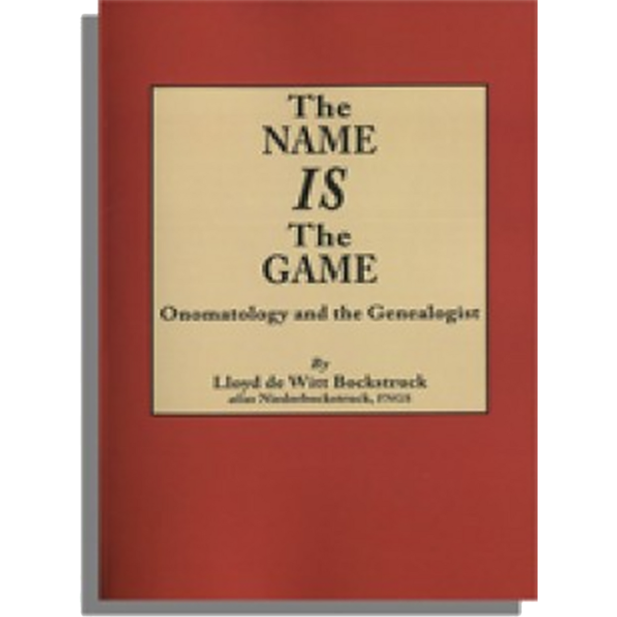 The Name IS the Game