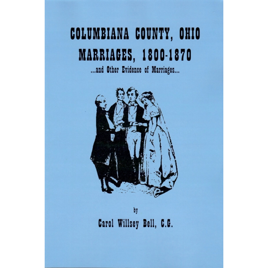 Columbiana County, Ohio Marriages, 1800-1870