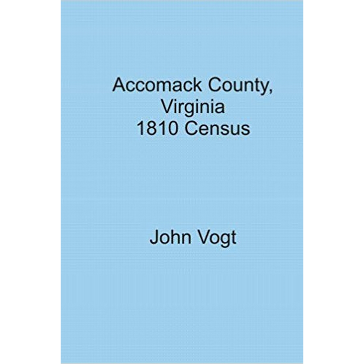 Accomack County, Virginia 1810 Census