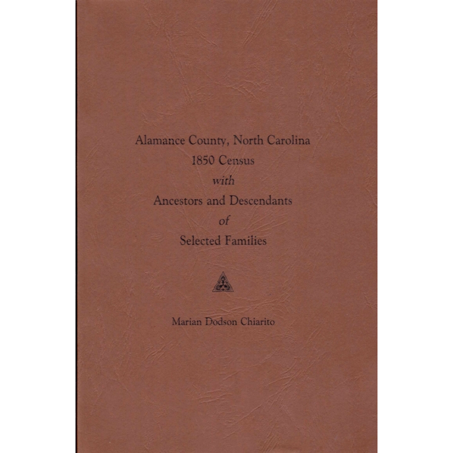 Alamance County, North Carolina 1850 Census