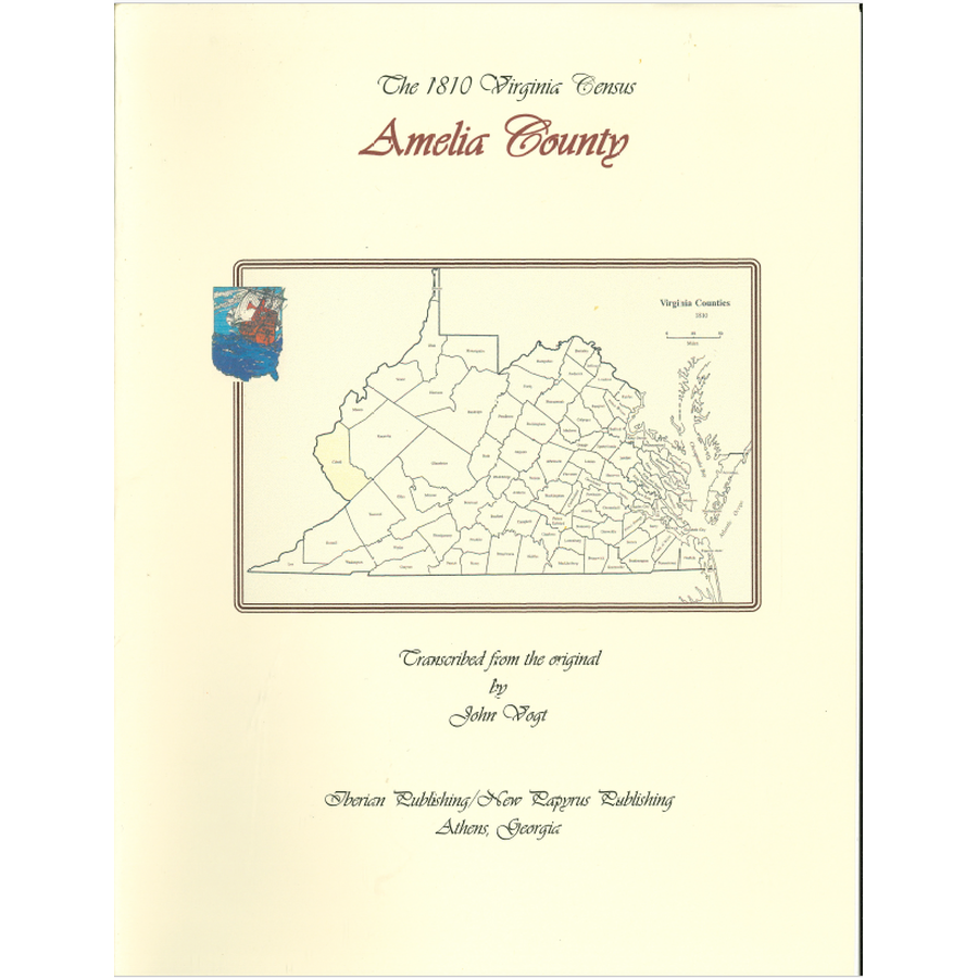 Amelia County, Virginia 1810 Census