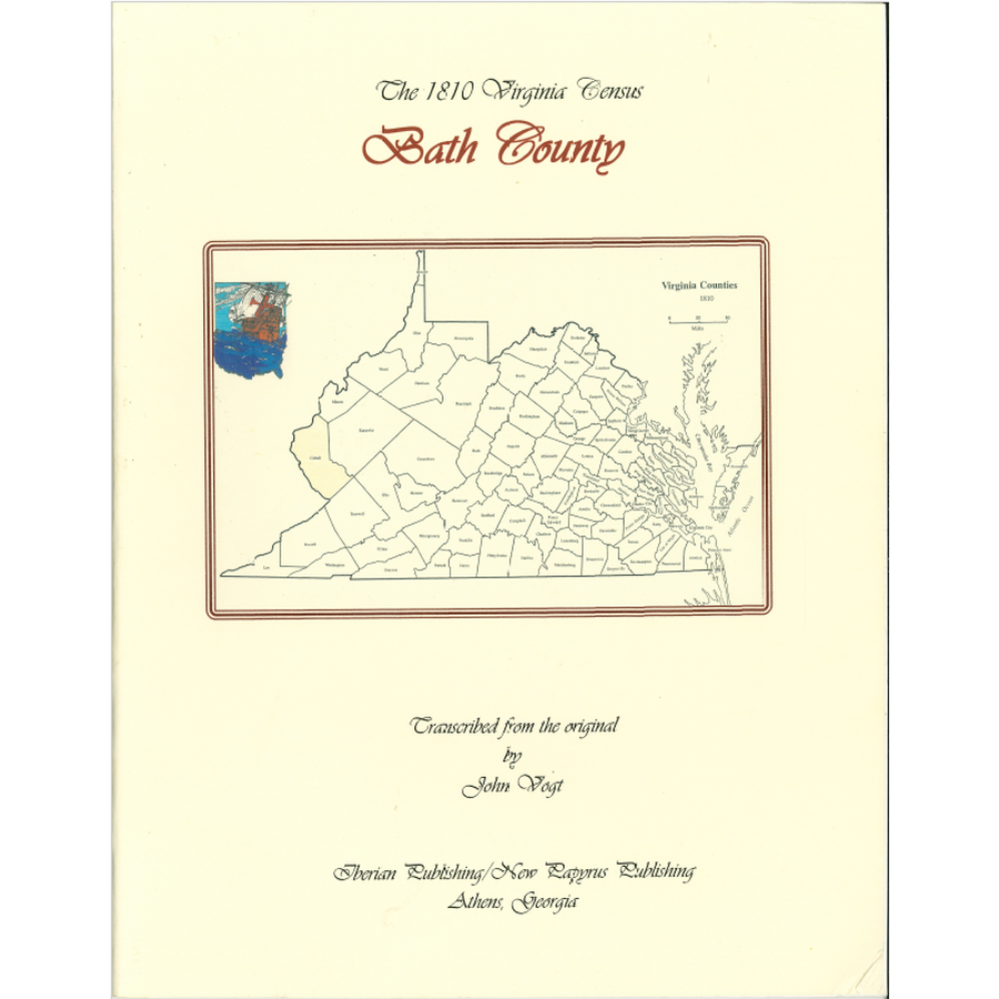 Bath County, Virginia 1810 Census