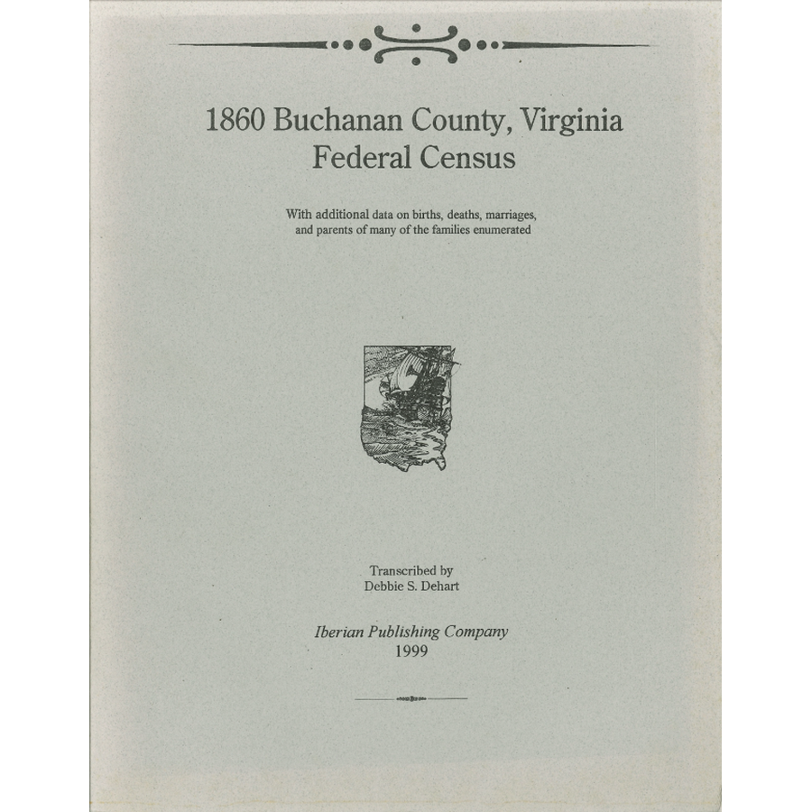 The 1860 Federal Census for Buchanan County, Virginia
