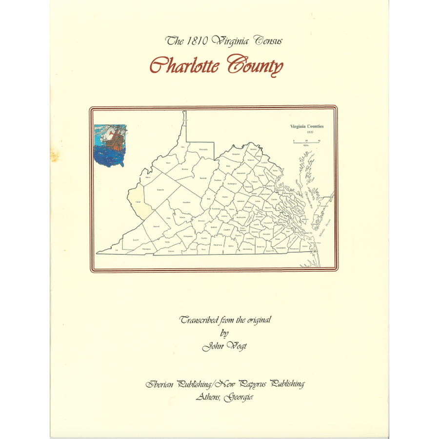 Charlotte County, Virginia 1810 Census