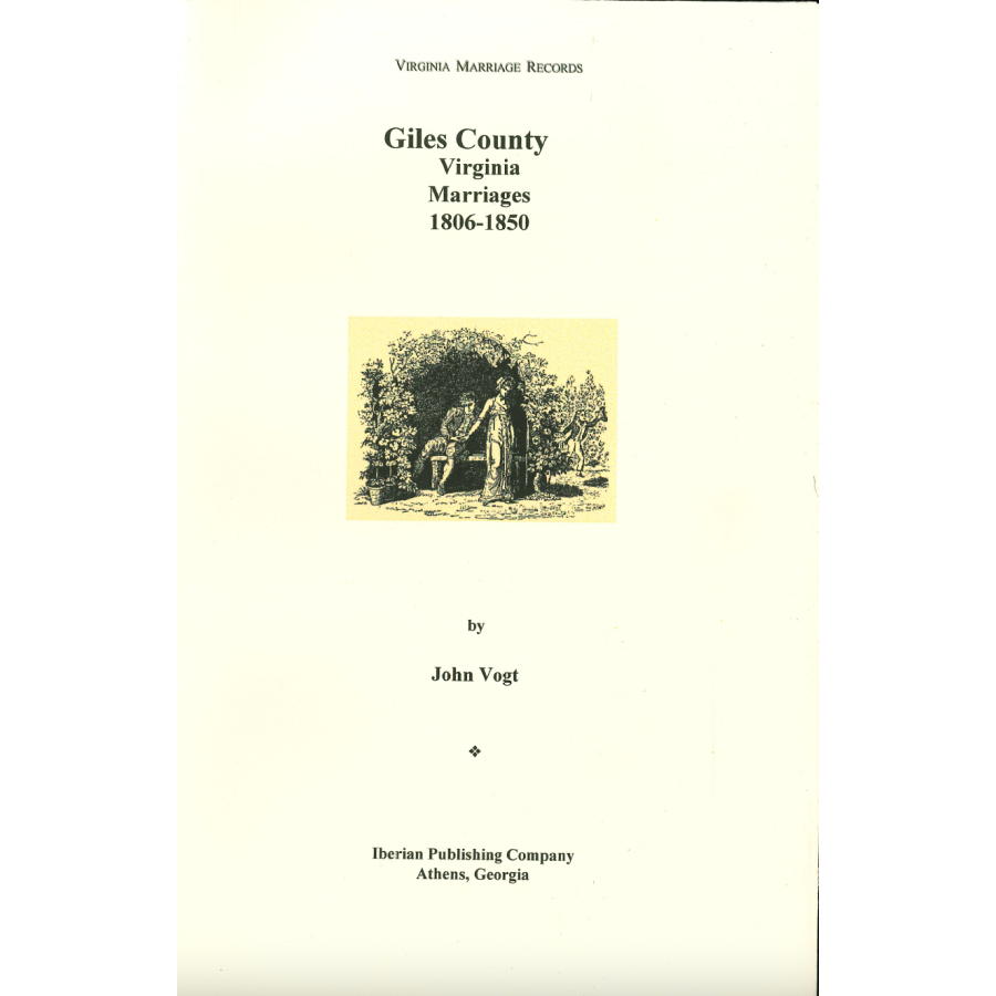 Giles County, Virginia Marriages, 1806-1850