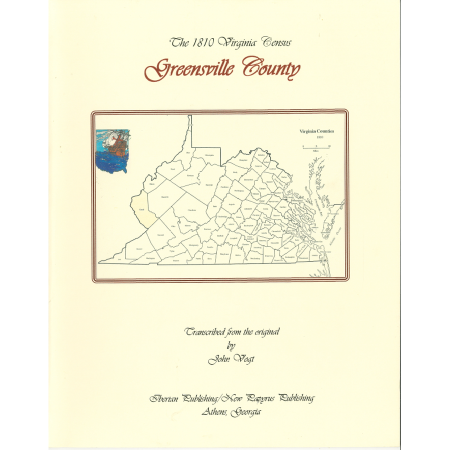 Greensville County, Virginia 1810 Census