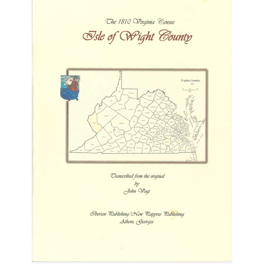 Isle of Wight County, Virginia 1810 Census
