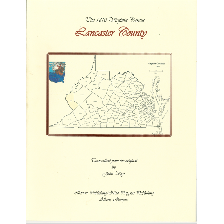 Lancaster County, Virginia 1810 Census