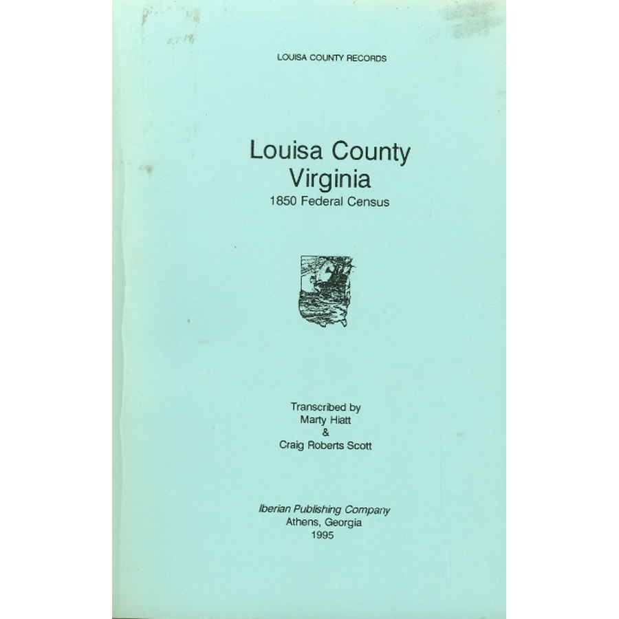 Louisa County, Virginia 1850 Federal Census