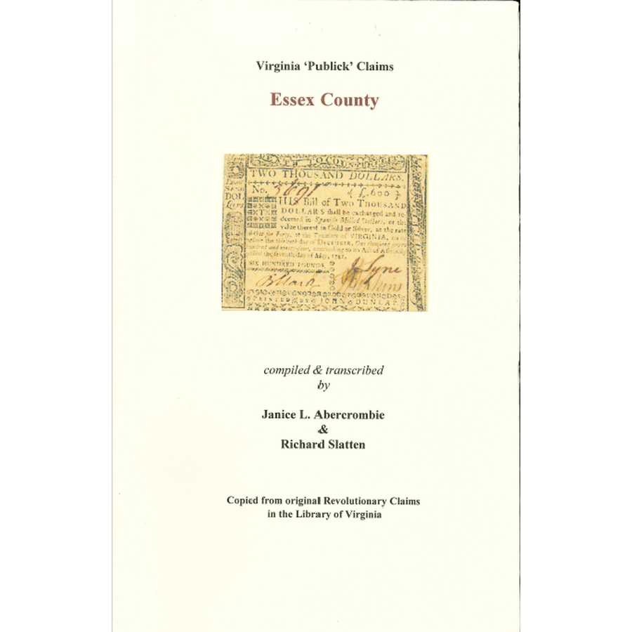 Essex County, Virginia Revolutionary "Publick" Claims