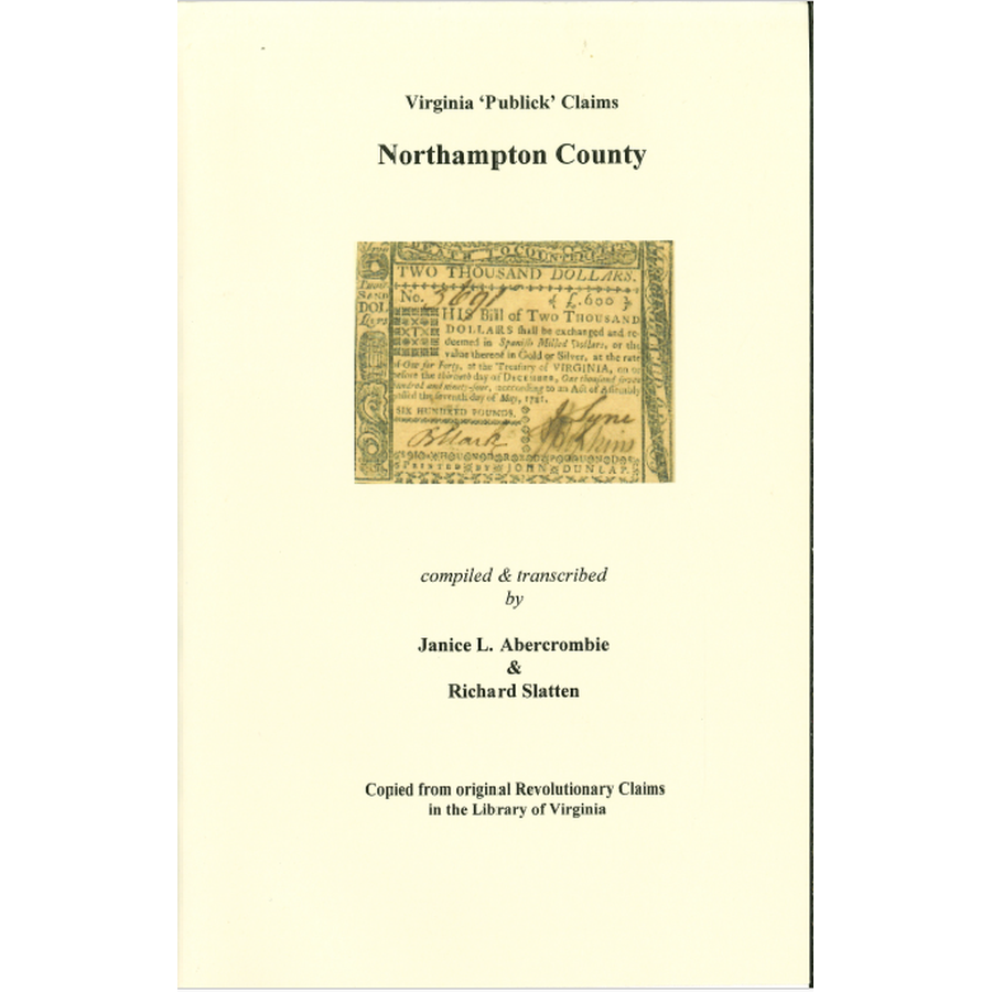 Northampton County, Virginia Revolutionary "Publick" Claims