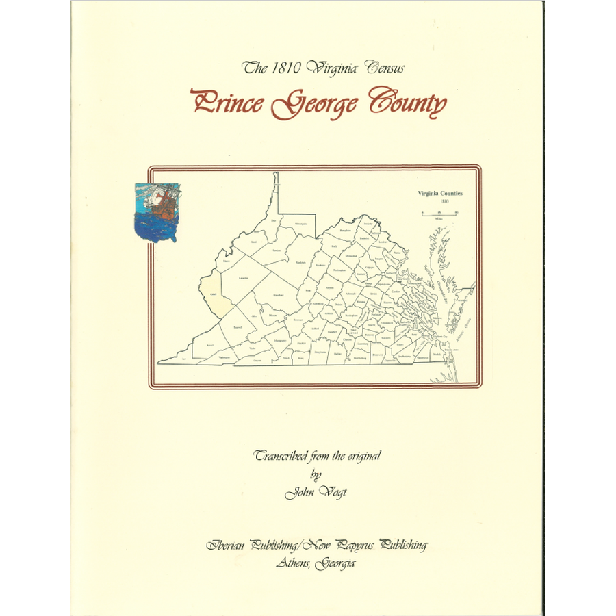 Prince George County, Virginia 1810 Federal Census: A Transcription