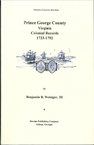 Prince George County, Virginia Records, 1733-1792