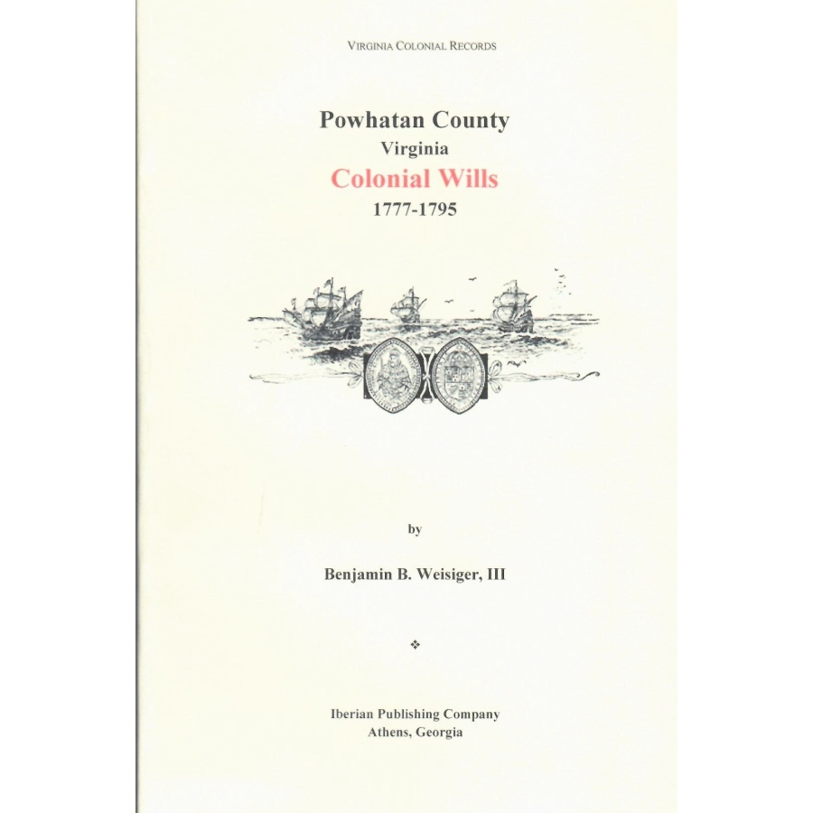 Powhatan County, Virginia Colonial Wills 1777-1795