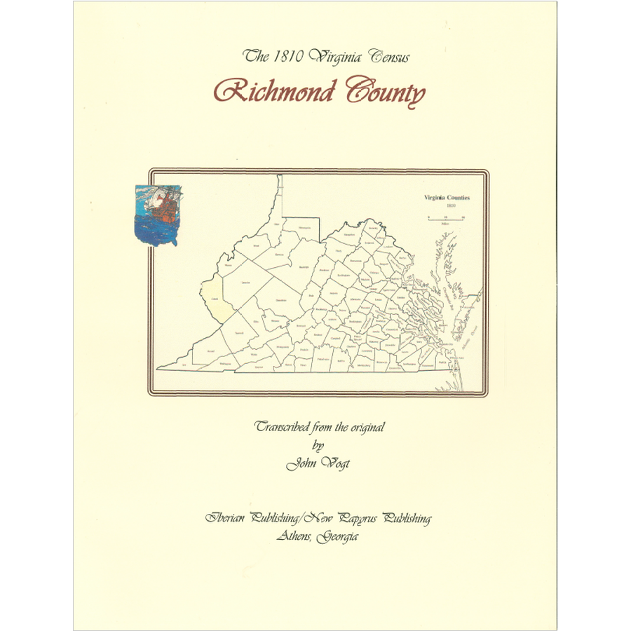 Richmond County, Virginia 1810 Census