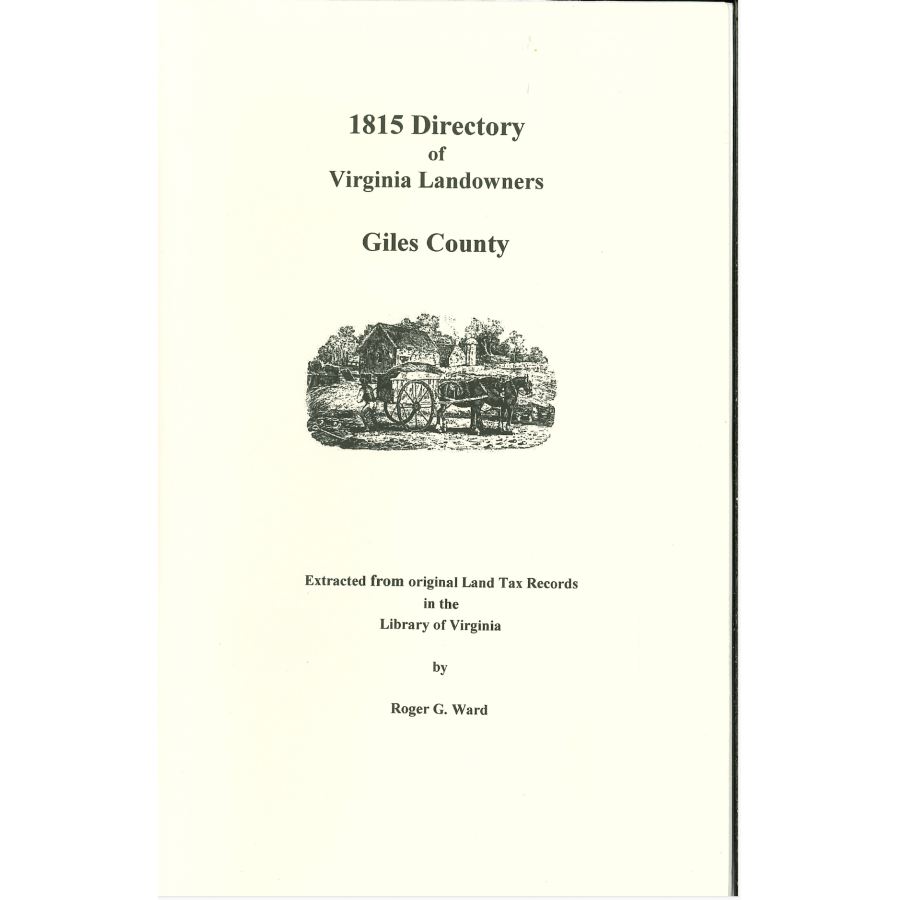 Giles County, Virginia 1815 Directory of Landowners