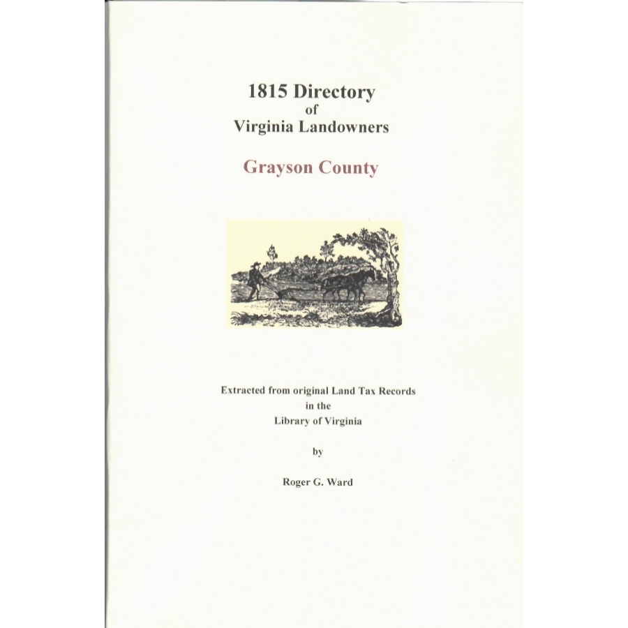 Grayson County, Virginia 1815 Directory of Landowners