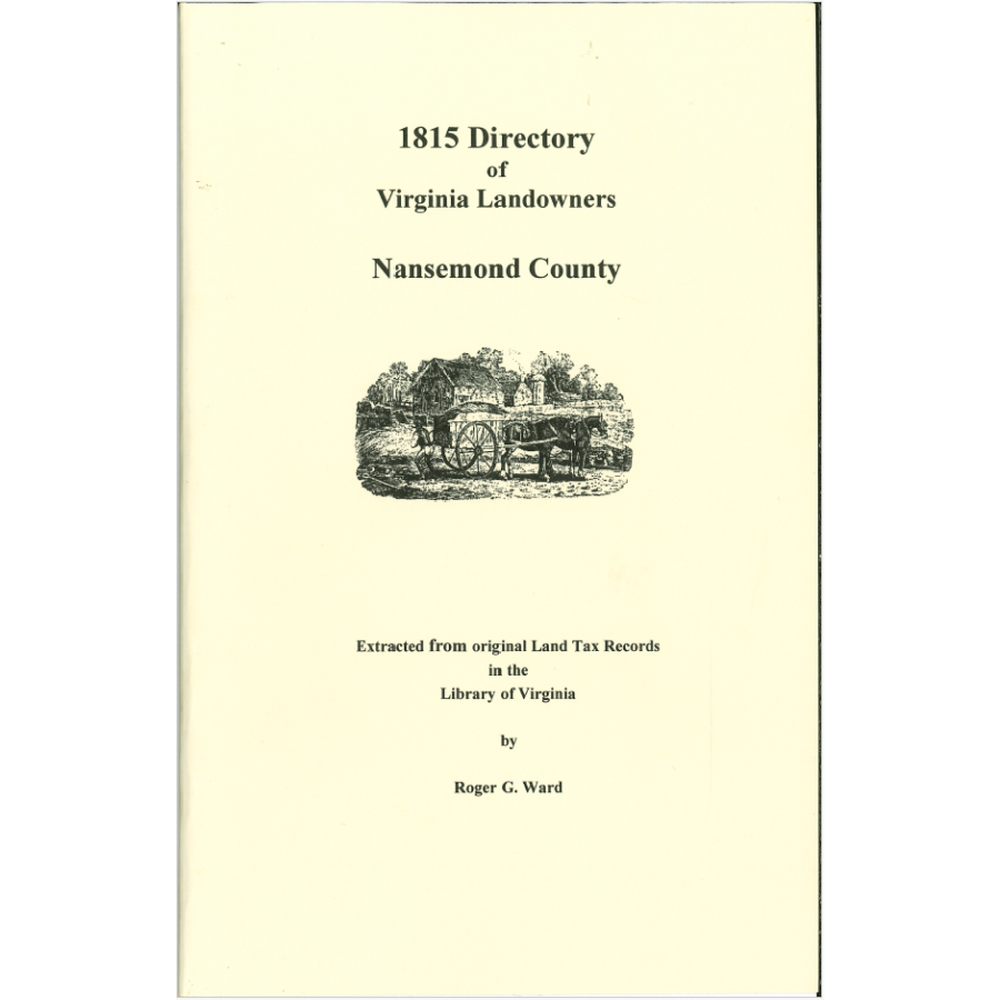 Nansemond County, Virginia 1815 Directory of Landowners