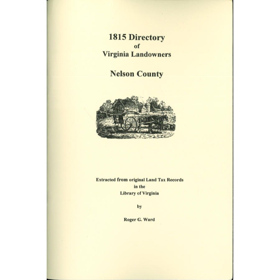 Nelson County, Virginia 1815 Directory of Landowners